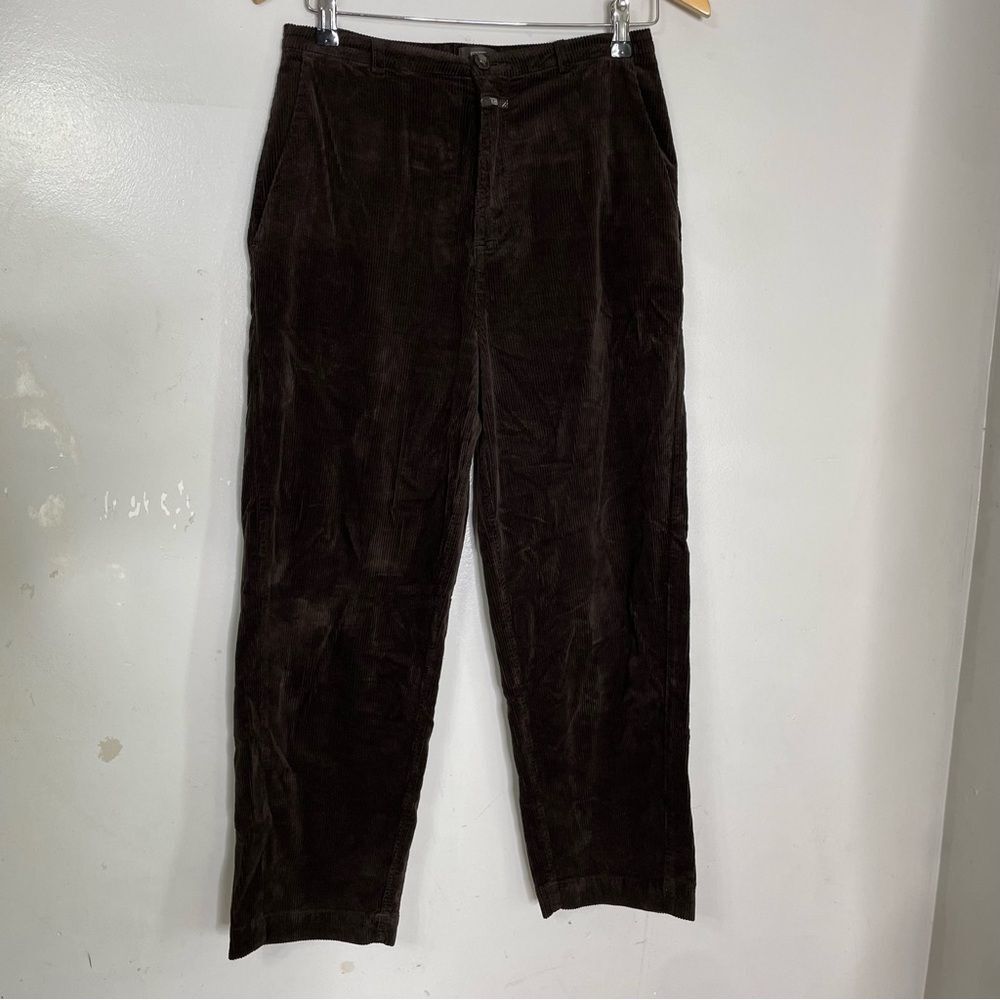 Closed Handmade in Italy Brown Corduroy Straight Leg Pants Size 25‎